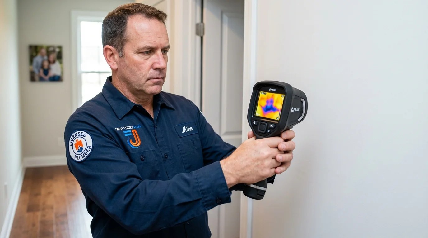Thermal imaging leak detection by Johns Plumbing LLC in Suwanee